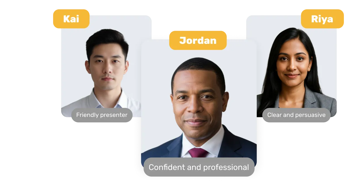 AI Avatar video creator helping you engage and connect with your audience in Visla